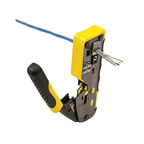 Klein Tools VDV226-110 Ratcheting Modular Data Cable Crimper, Wire Stripper & Cutter for RJ11/RJ12 & RJ45 Pass-Thru Connectors | 14.4 oz (408 g) Tool thumbnail 8