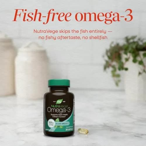 Nature's Way NutraVege Vegan Algal Oil Omega-3 550 mg (30 Count) thumbnail 3