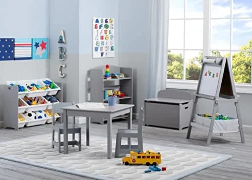 Delta Children MySize Bookshelf - Greenguard Gold Certified, Grey | Kid-Sized, Sturdy Wood Bookcase for Kids thumbnail 5