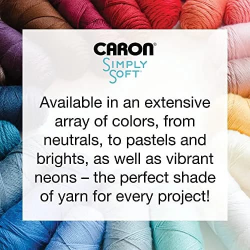 Caron Simply Soft Acrylic Yarn 3-Pack 510g (18oz) Heather Gray | Gauge 4 Medium Worsted thumbnail 8