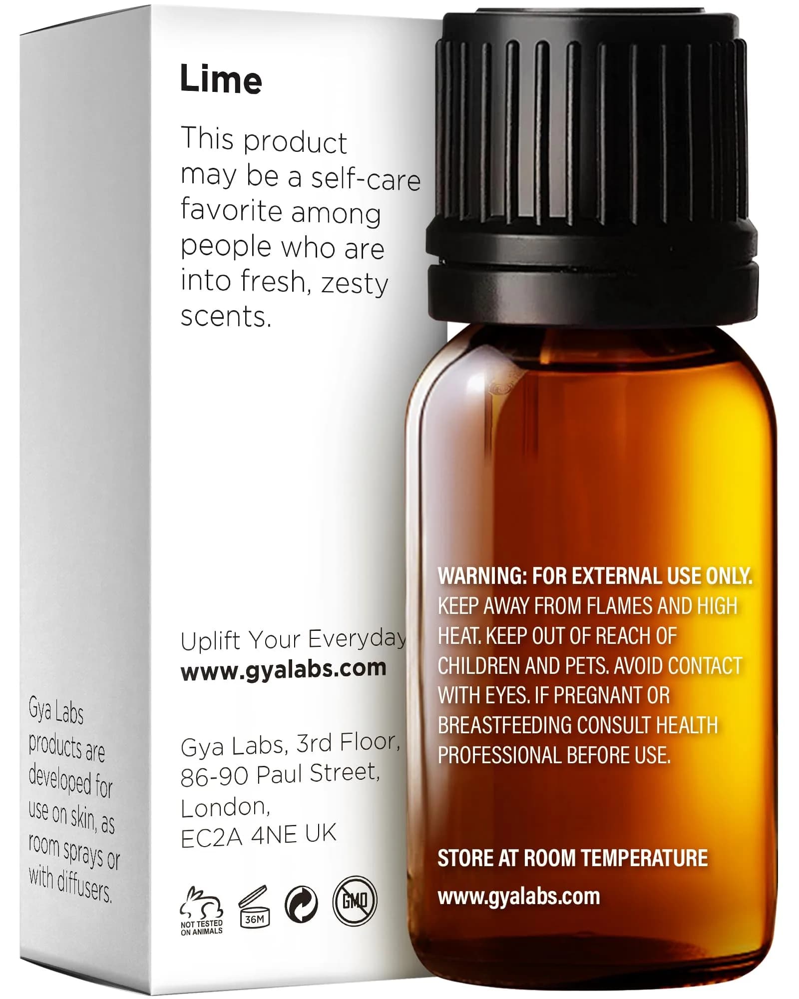 Gya Labs 100% Pure Lime Essential Oil for Skin, Hair & Candle Making Scent | Aromatherapy Grade 10ml (0.34 Fl Oz) thumbnail 2