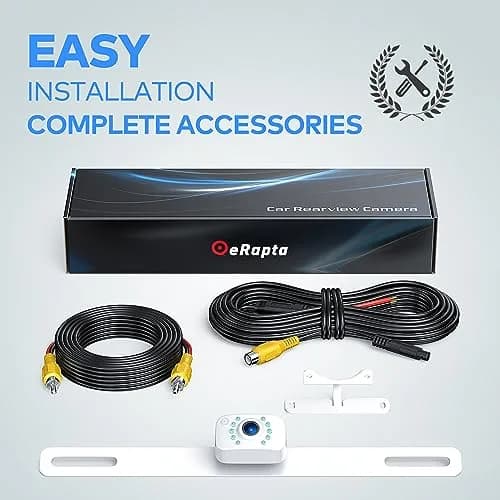 eRapta HD T01B Backup Camera Rear View License Plate Reverse Camera with 149° Wide View & Night Vision thumbnail 7