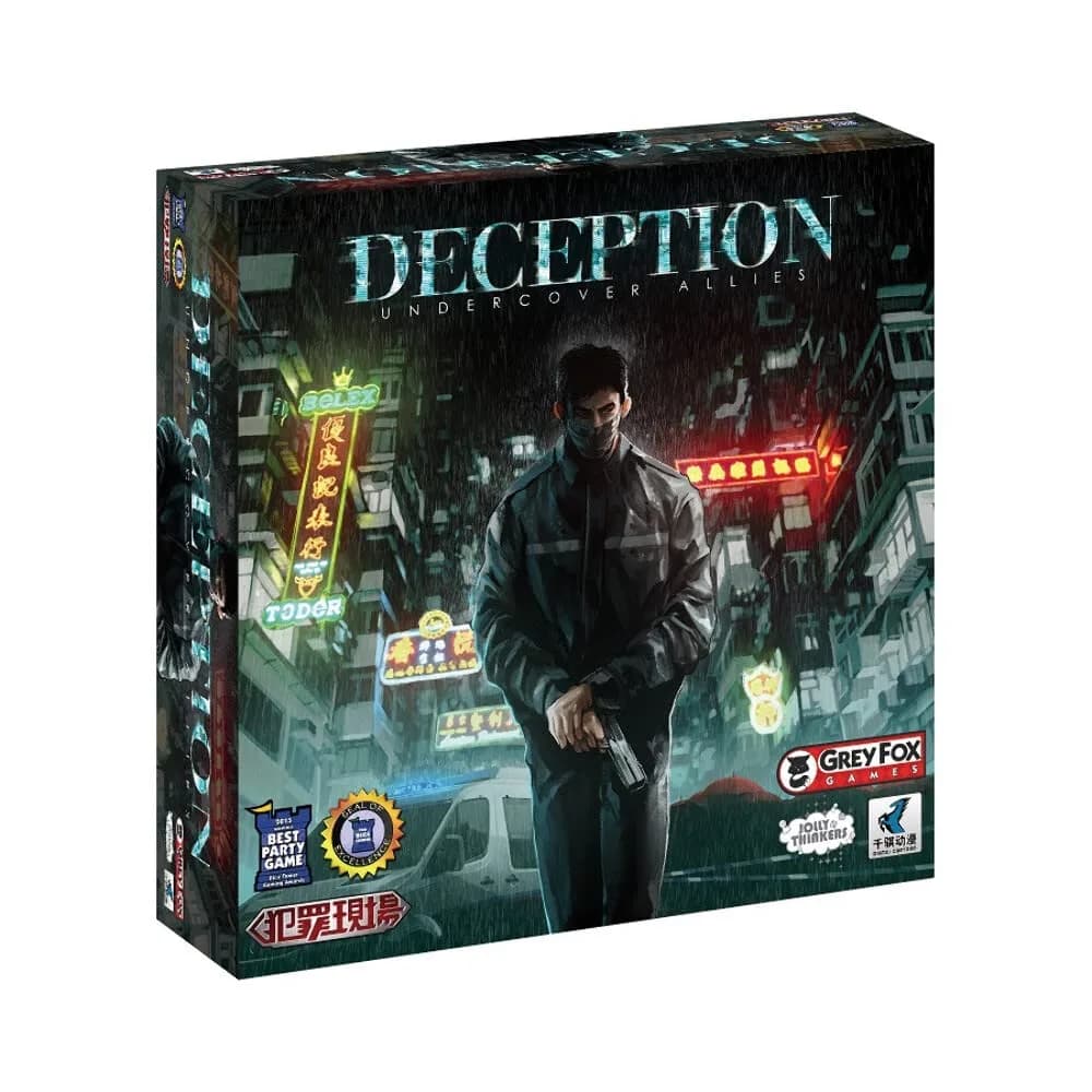 Grey Fox Games Deception: Murder in Hong Kong Undercover Allies Expansion | Social Deduction Board Game for 4-14 Players — Undercover Allies Expansion