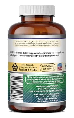Amazing Nutrition Hyaluronic Acid 100 Mg Supplement | Capsules | Gluten-Free | Made in USA (250) thumbnail 5