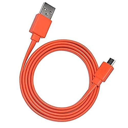 Alitutumao Flat Micro USB Charging Cable 1m (3.3ft) Orange | Fast Charging & Data Sync thumbnail 1