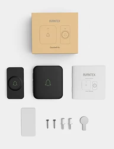 AVANTEK Wireless Doorbell CB-11 | 1000 ft Range, 1 Button + 1 Receiver, 52 Melodies, Waterproof thumbnail 8