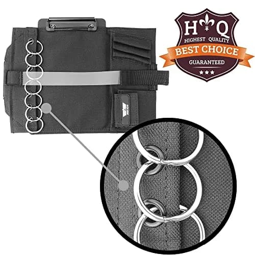Performore Pilot Kneeboard with Clipboard & Knee Strap - Black, 11.5" x 8.5" | Organize Approach Plates & Checklists thumbnail 4