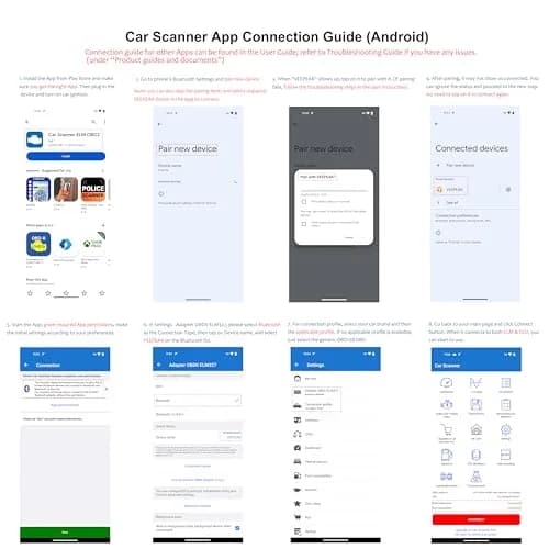 Veepeak OBDCheck BLE+ Bluetooth OBD II Scanner for iOS & Android | Car Check Engine Code Reader Wireless Diagnostic Tool thumbnail 8