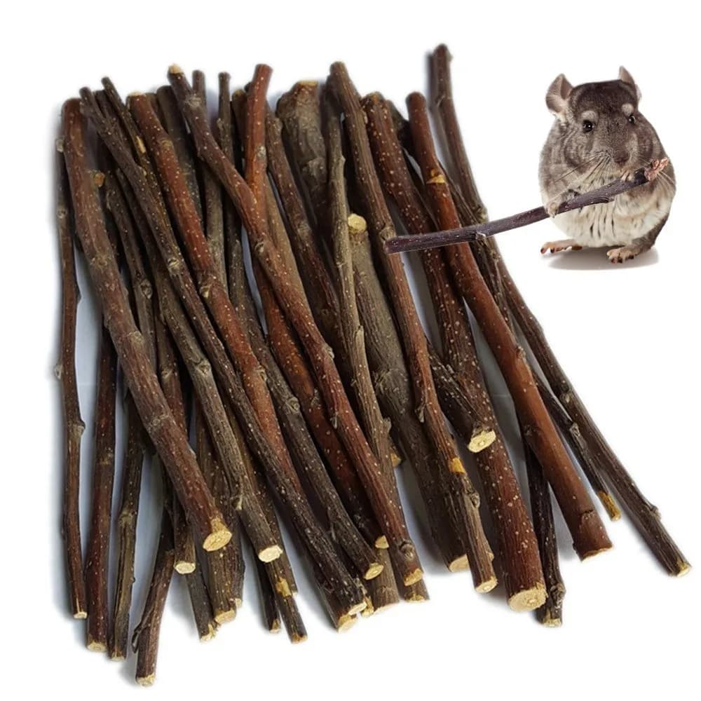 sharllen Apple Sticks Pet Chew Toys 300g | Natural Organic Small Animal Molar Treats - main product image
