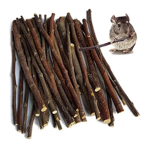 sharllen Apple Sticks Pet Chew Toys 300g | Natural Organic Small Animal Molar Treats thumbnail 1