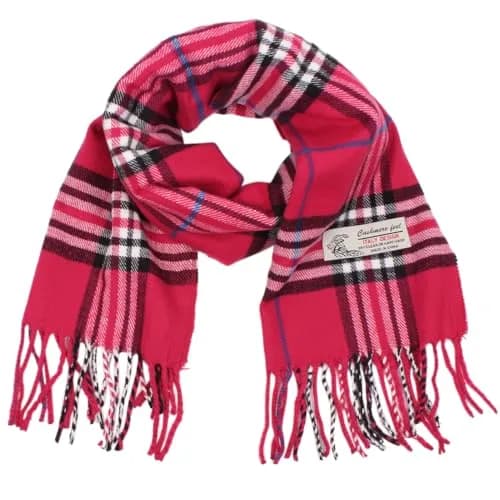 TZ Promise Plaid Cashmere Feel Scarf 183cm x 30cm (72" x 12") | Soft Viscose Wrap for Men & Women thumbnail 1
