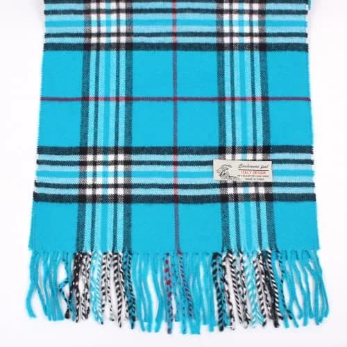 TZ Promise Plaid Cashmere Feel Scarf 183cm x 30cm (72in x 12in) | Soft Warm Viscose Wrap thumbnail 4