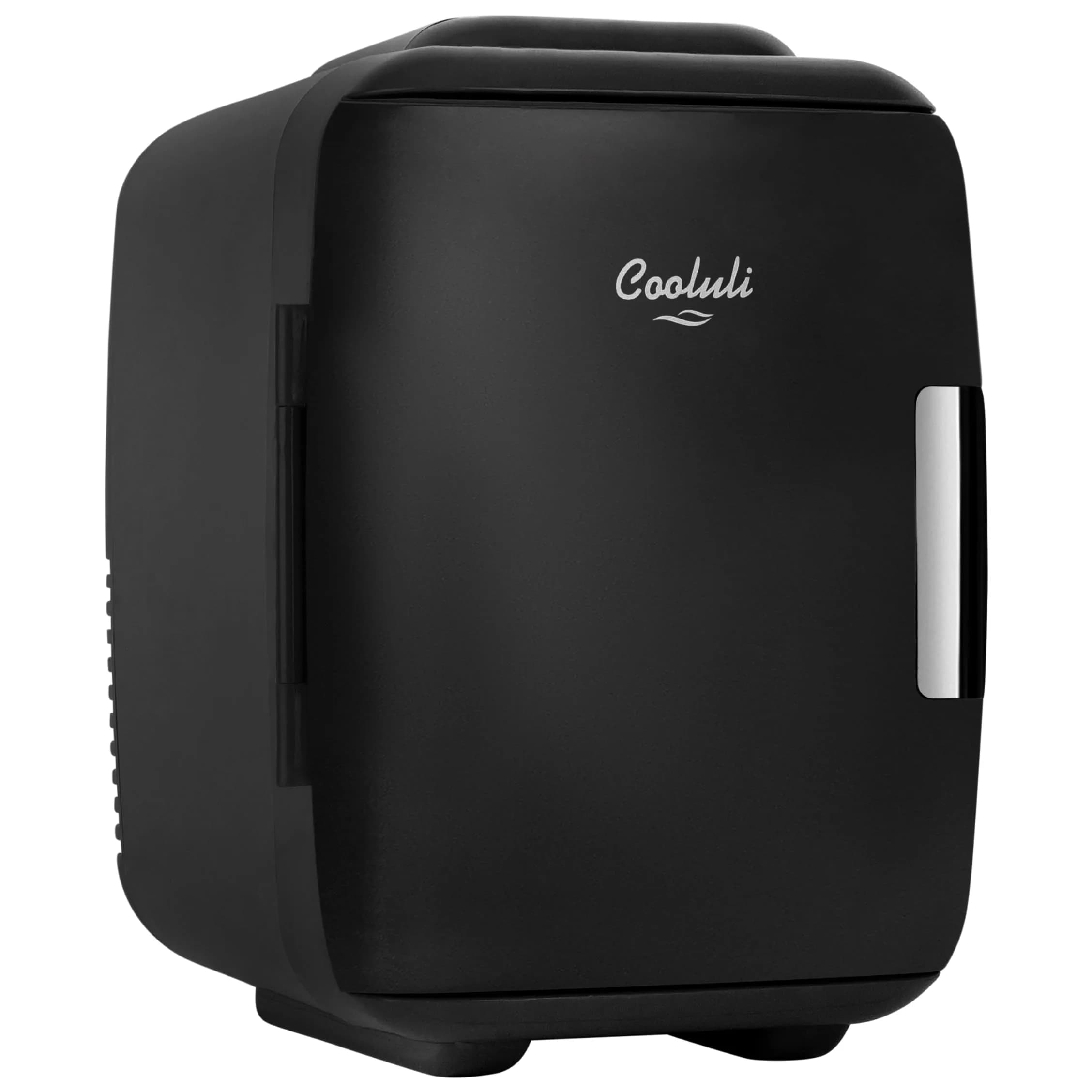 Cooluli Classic 4L Mini Fridge - Black | Portable Electric Cooler & Warmer for Skincare, Drinks, Medicine (4L/6 Can) - main product image