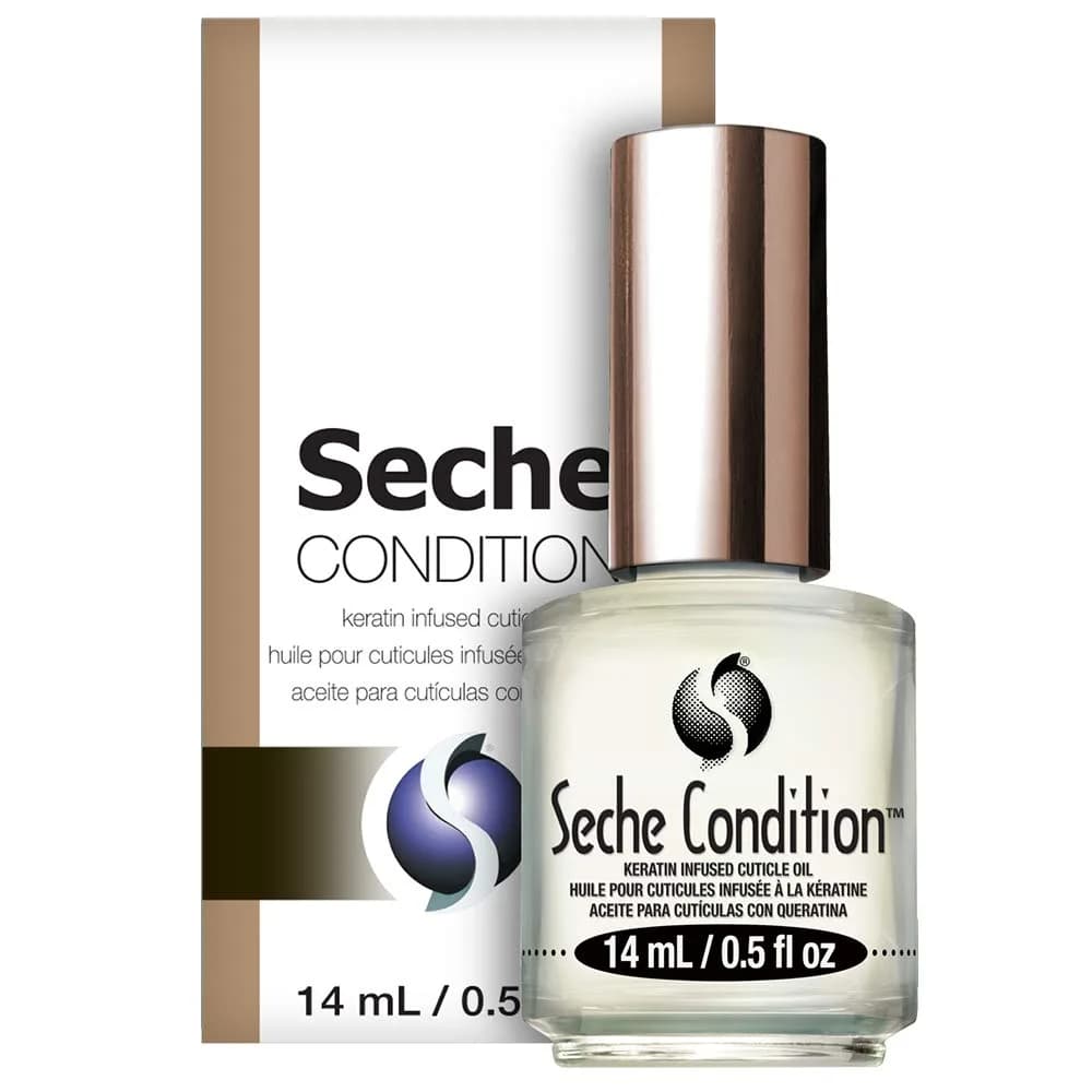 Seche Clear Base Coat 15ml (0.5 Fl Oz) | Professional Nail Prep for All Polish Types — Condition