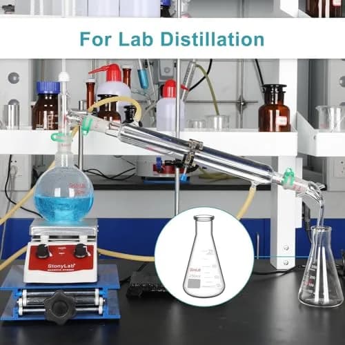 stonylab 100 ml Narrow Mouth Erlenmeyer Glass Flask | Heavy Duty Rim, Borosilicate thumbnail 6