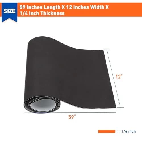 MAGZO Adhesive Neoprene Foam Sheet 6mm (1/4") x 300mm x 1500mm | Closed Cell Foam Roll for Industrial Use thumbnail 2