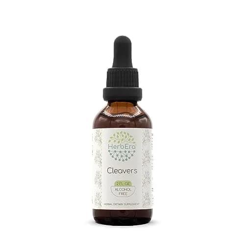 HerbEra Cleavers B60 Alcohol-Free Herbal Extract Tincture 60ml (2 fl oz) | Natural Cleavers (Galium aparine) Dried Herb thumbnail 1