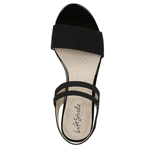 LifeStride Yolo Sandal Black 9.5 | Stylish Comfort with Support (70-120 chars) thumbnail 5