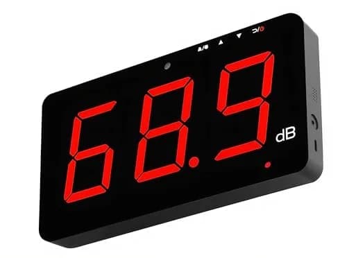 TestHelper SW-525A Sound Level Meter 30-130dB Large Screen Red LCD Wall Hanging thumbnail 3