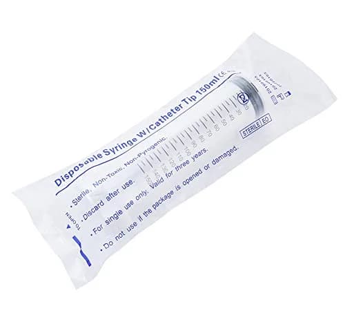 A AKRAF 150ml Syringe with Tip Adapter | Industrial Lab & Garden Use, 4 Pack, Large Plastic Syringes for Scientific & Watering Tasks thumbnail 4