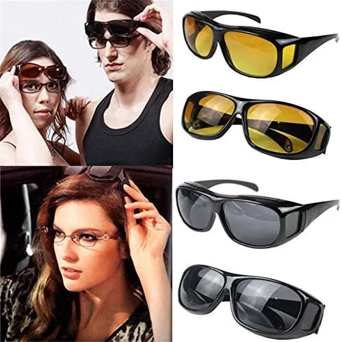 Boolavard Night Sight Night Driving Over Glasses UV Wind Protection | HD Clarity & Over RX Fit thumbnail 5