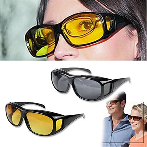 Boolavard Night Sight Night Driving Over Glasses UV Wind Protection | HD Clarity & Over RX Fit thumbnail 4