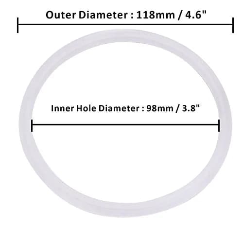 DERNORD Silicone Gasket Tri-clover (Tri-clamp) O-Ring 4 Inch Pack of 5 | Food Grade Silicone Rubber Seal thumbnail 4