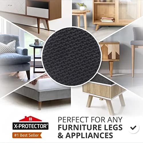 X-Protector Non Slip Furniture Pads 36 pcs 1 inch (2.54 cm) Round | Protects Floors from Scratches thumbnail 2
