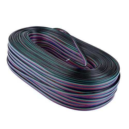 Inovat 100M 328FT 22AWG 4 Pin RGB Extension Wire Cable Line for RGB 3528 5050 LED Strip Light | Flexible, High-Quality RGB Extension Cable thumbnail 1