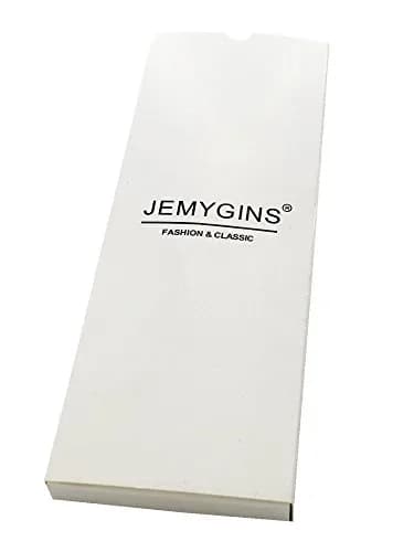 JEMYGINS 2.4" Mens Cotton Skinny Tie Plaid Cashmere Wool Necktie | Unique Design for Business & Party thumbnail 3