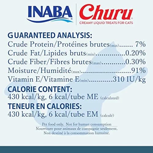INABA Churu Cat Treats Tuna with Salmon Recipe 2 oz (70.8 g) | Grain-Free Lickable Purée for Cats thumbnail 3