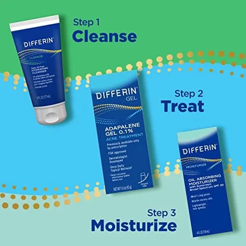 Differin Oil Absorbing Moisturizer with SPF 30, Gentle Skin Care for Acne Prone Sensitive Skin, 113g (4 Oz) thumbnail 6