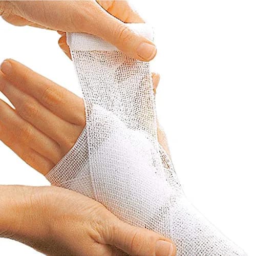 Lohmann & Rauscher Mollelast 4cm x 4m | Conforming Open-Weave Gauze Bandage for Wound Care thumbnail 1