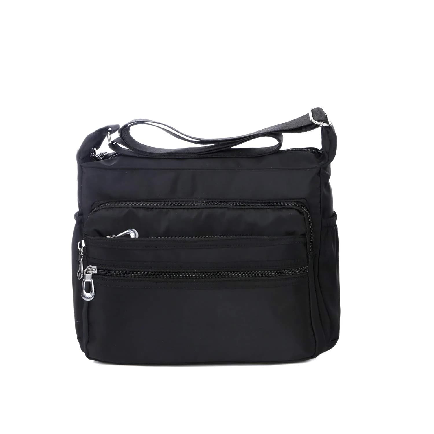 NOTAG Large Black Crossbody Bag for Women | Water Resistant Nylon Purse with Adjustable Strap & Multi-Pocket - main product image