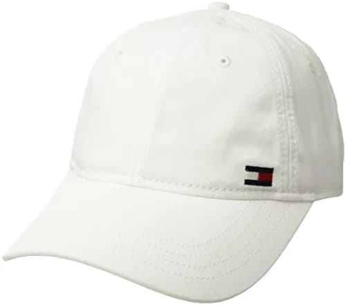 Tommy Hilfiger Men's Billy Corner Flag Dad Hat - Classic White, One Size thumbnail 1