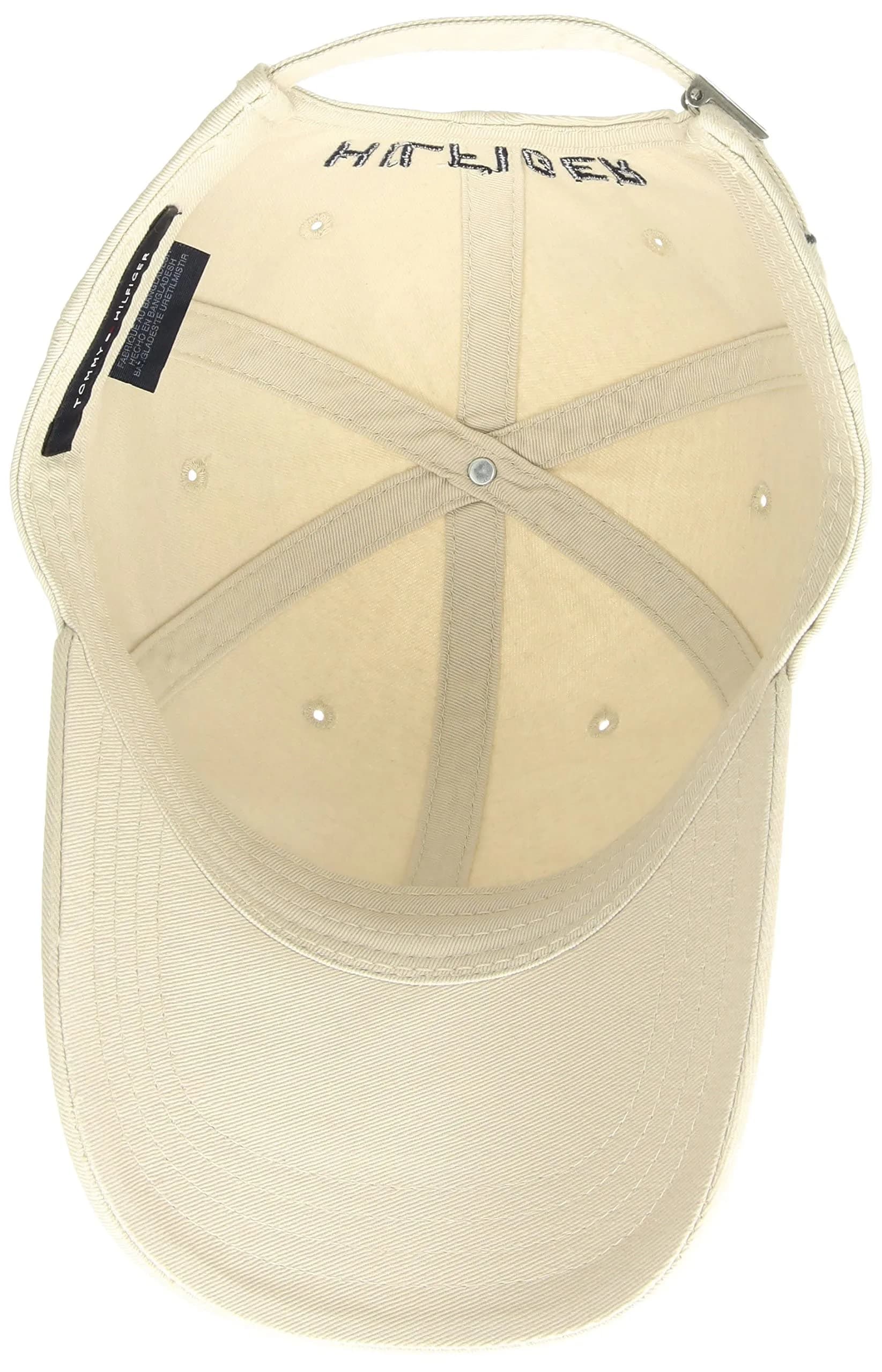 Tommy Hilfiger Men's Billy Corner Flag Dad Hat, Stone, One Size thumbnail 2