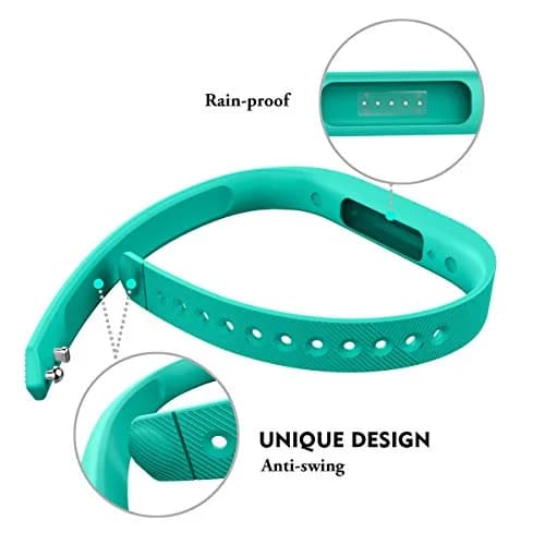 AIUNIT Compatible Flex 2 Band | Small Adjustable Sport Wristband in Teal thumbnail 3