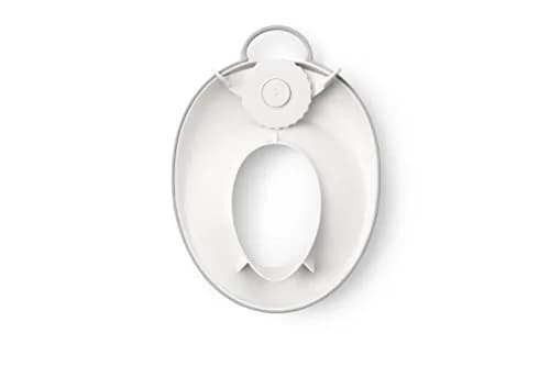 BabyBjörn Toilet Trainer White/Gray | Ergonomic Design for Toddlers, Easy Clean Splashguard thumbnail 3