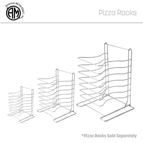 American Metalcraft 19107 Pizza Rack - 7-Tier, Chrome Steel - Wall Mount or Freestanding, 15"H x 10"W x 12"L thumbnail 6