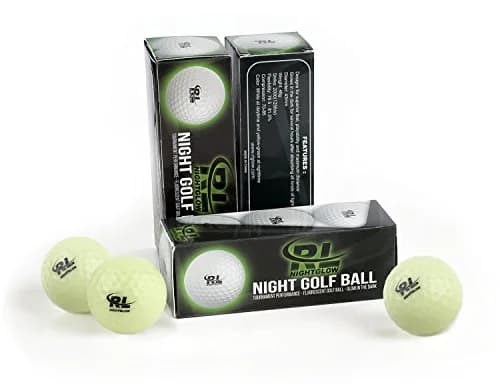 R&L Glow Golf Balls for Night Sports - 3 Pack with UV Flashlight | Play Golf After Dark thumbnail 7