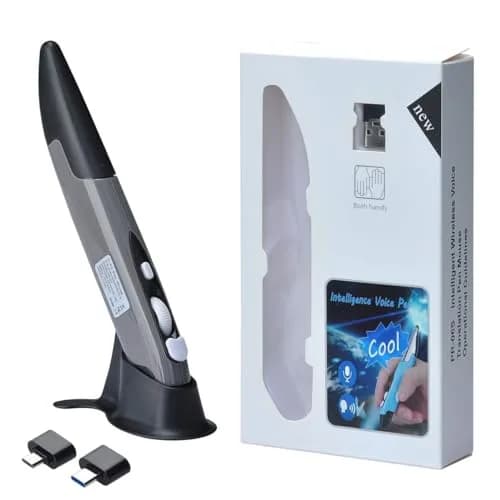 lychee Wireless Optical Pen Mouse Grey | 1600 DPI Adjustable Handwriting Mini Air Mouse for PC Laptop Mac thumbnail 7