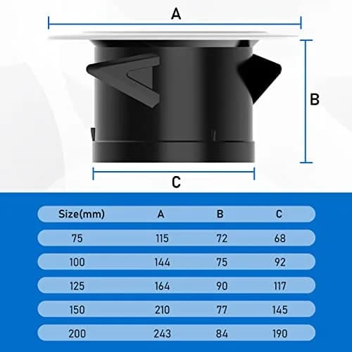 Hon&Guan 8'' Soffit Exhaust Vent, 200mm Round Wall Vent Cover for Bathroom Office Home thumbnail 6