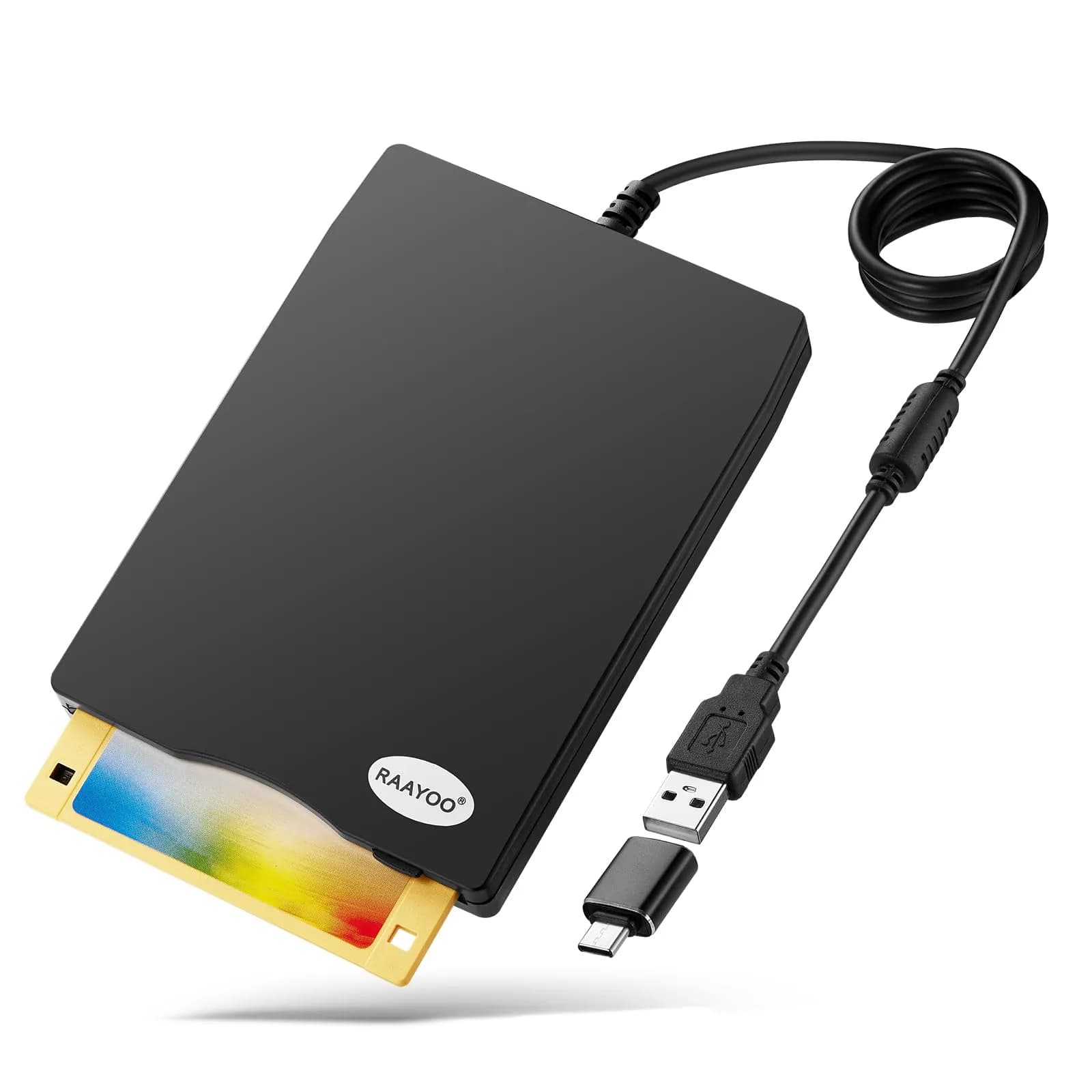RAAYOO USB Floppy Disk Reader 3.5 inch 1.44 MB FDD External Portable Drive | Access Old Memories
