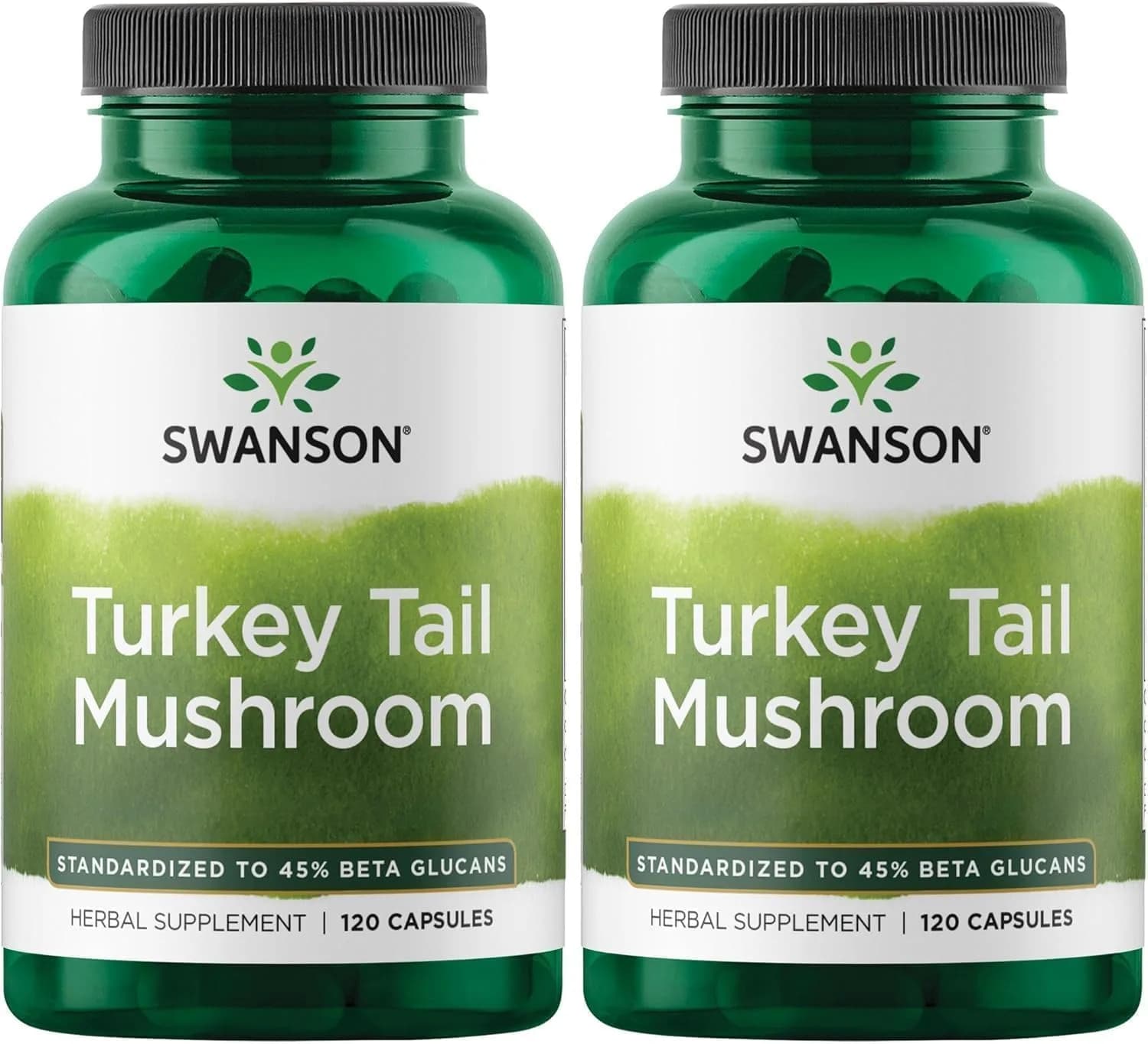 Swanson Turkey Tail Mushroom 500 mg 240 Capsules (120 Count Pack of 2) | Immune & Cellular Health Support - main product image