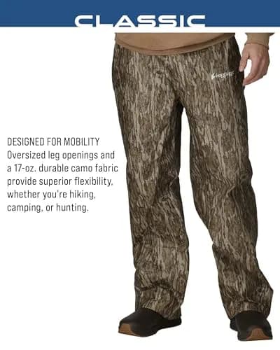 FROGG TOGGS Men's Classic Pro Action Waterproof Breathable Rain Pant, XX-Large | Mossy Oak Bottomland, 44-inch waist thumbnail 7