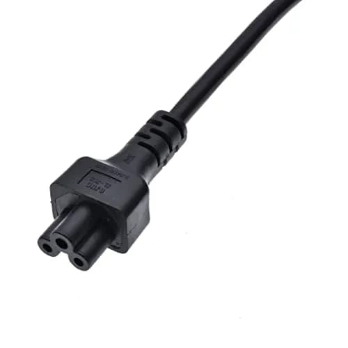 Tekit C14 to C5 Power Cord 0.3m (1ft) | IEC 320 C14 Male to C5 Female Adapter Cable thumbnail 3