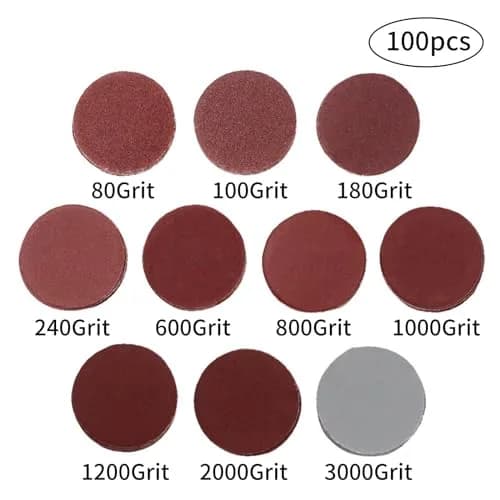 Coceca 100pcs 2 Inch Sanding Discs Kit | 80-3000 Grit for Polishing & Finishing thumbnail 2