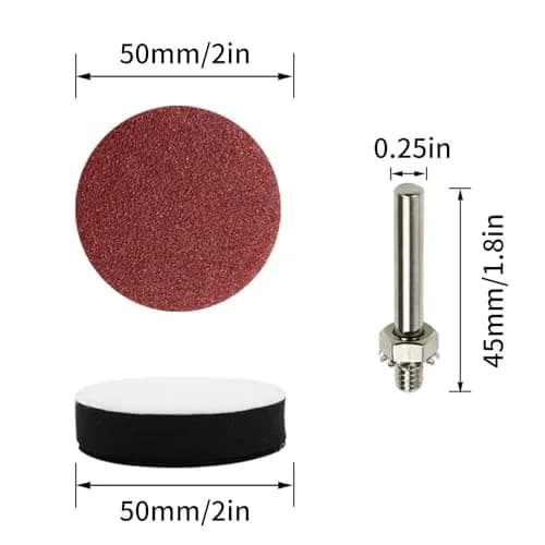 Coceca 100pcs 2 Inch Sanding Discs Kit | 80-3000 Grit for Polishing & Finishing thumbnail 3