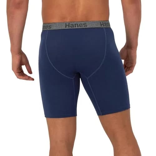 Hanes Mens 3-Pack Comfort Flex Fit Ultra Soft Stretch Boxer Briefs Long Leg, 2.27 kg (5 lb) | Breathable Support for Daily Wear thumbnail 3