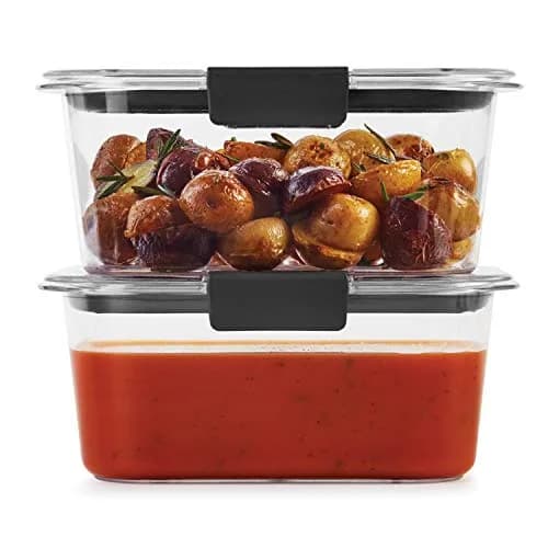 Rubbermaid Brilliance BPA-Free Food Storage Containers, Medium Deep, 4.7 Cup (1.1L) 2-Pack | Airtight & Leak-Proof for Indian Kitchens thumbnail 3